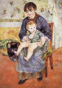 Pierre Renoir Mother and Child France oil painting artist